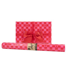 Load image into Gallery viewer, Wrapping Paper Love Check 5 metres