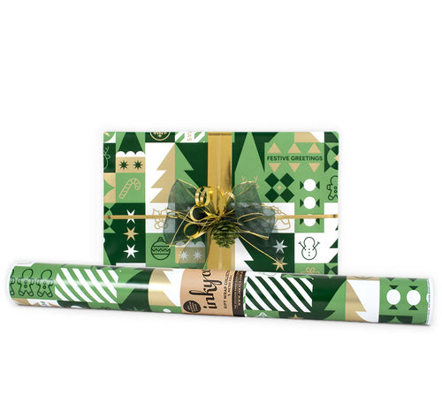 Wrapping Paper 5M Festive Green