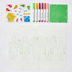 Journey Of Something -Wipeable Silicone Colouring Mat - Friends