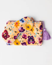 Load image into Gallery viewer, KIP &amp; Co. Pansy Velvet Cosmetics Purse