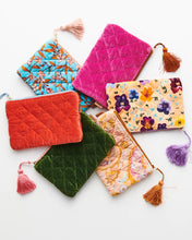 Load image into Gallery viewer, KIP &amp; Co. Easy Breezy Velvet Cosmetics Purse