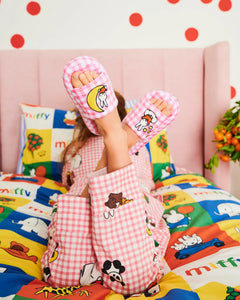 KIP & Co. x Miffy Quilted Velvet Kids Slippers