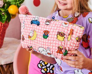 KIP & Co. x Miffy And Mates Velvet Toiletry Bag