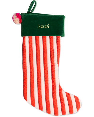KIP & Co. Jolly Christmas Velvet Stocking
