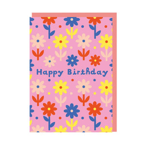 Ditsy Floral Birthday Greeting Card