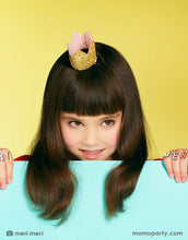 Load image into Gallery viewer, Meri Meri Mini Gold Glitter Crown
