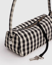 Load image into Gallery viewer, Baggu Nylon Loaf Bag - Black and Cream Gingham