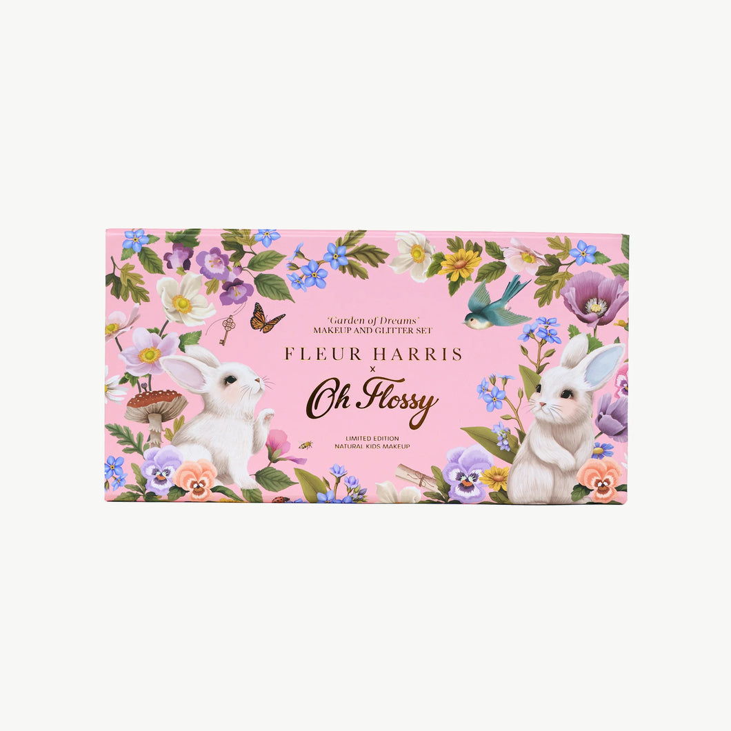 Oh Flossy X Fleur Harris Garden of Dreams Collection Deluxe Makeup & Glitter Set