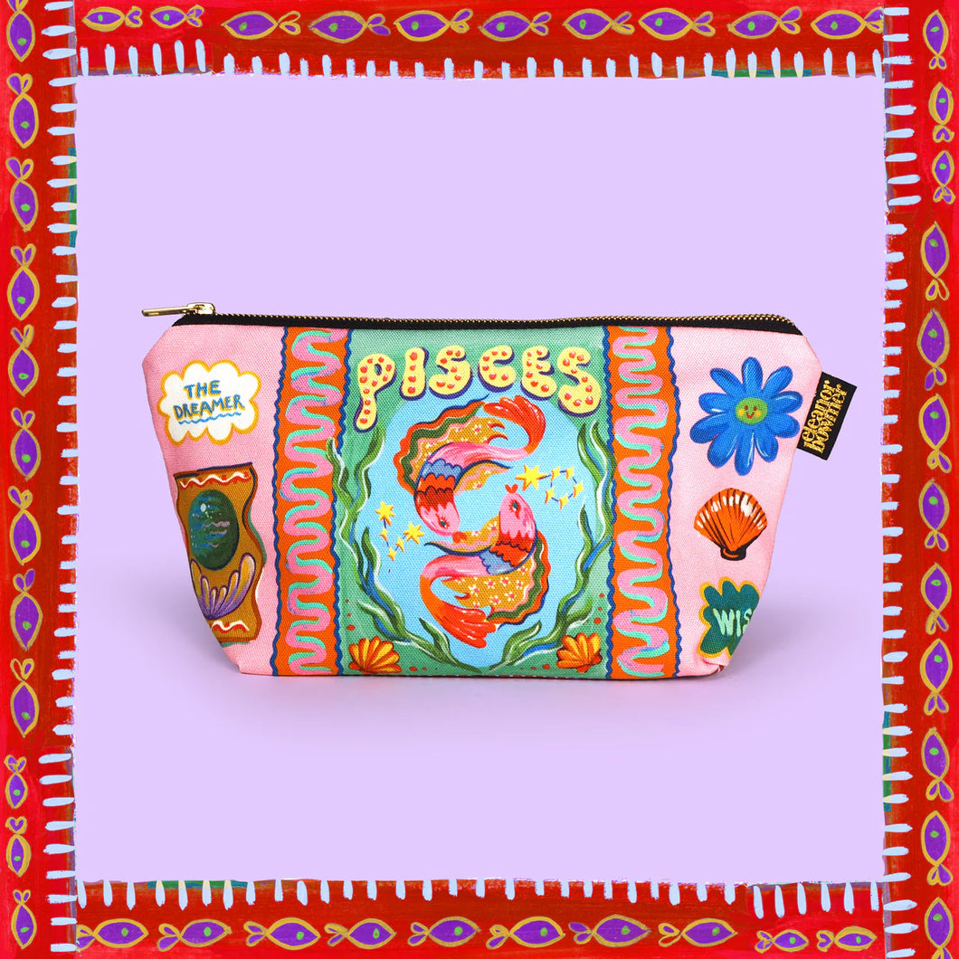 Pisces Zodiac Toiletry Bag