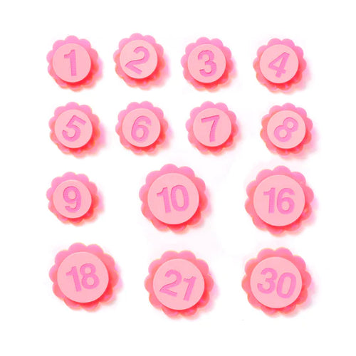 Birthday Badge Neon Pink #30