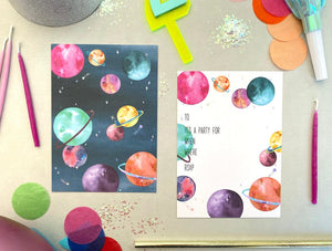 Planets Invites (Pack 10)