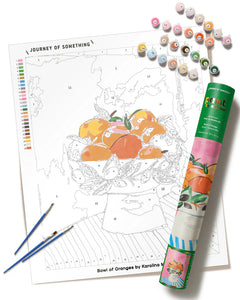 Journey Of Something Paint by Numbers - Bowl of Oranges
