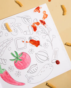 Journey Of Something Pasta Lovers - Colouring Book
