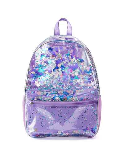 Party Like A Unicorn Confetti Clear Backpack