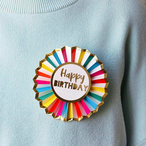 Rainbow Happy Birthday Paper Badge