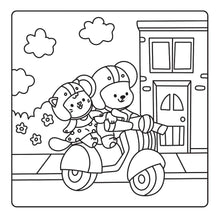 Load image into Gallery viewer, Scooty Cuties Cosy Colouring Book