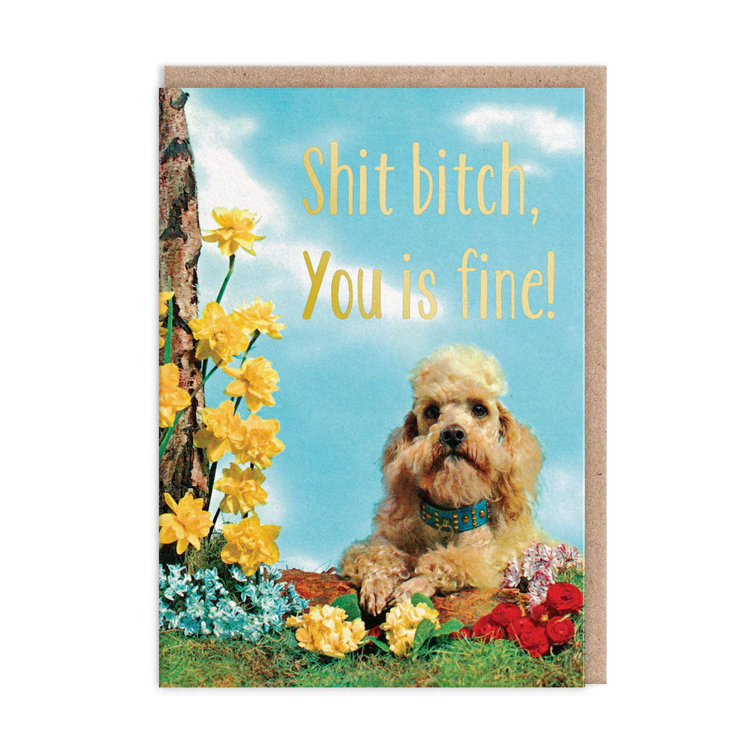 B*tch, You Is Fine Greeting Card