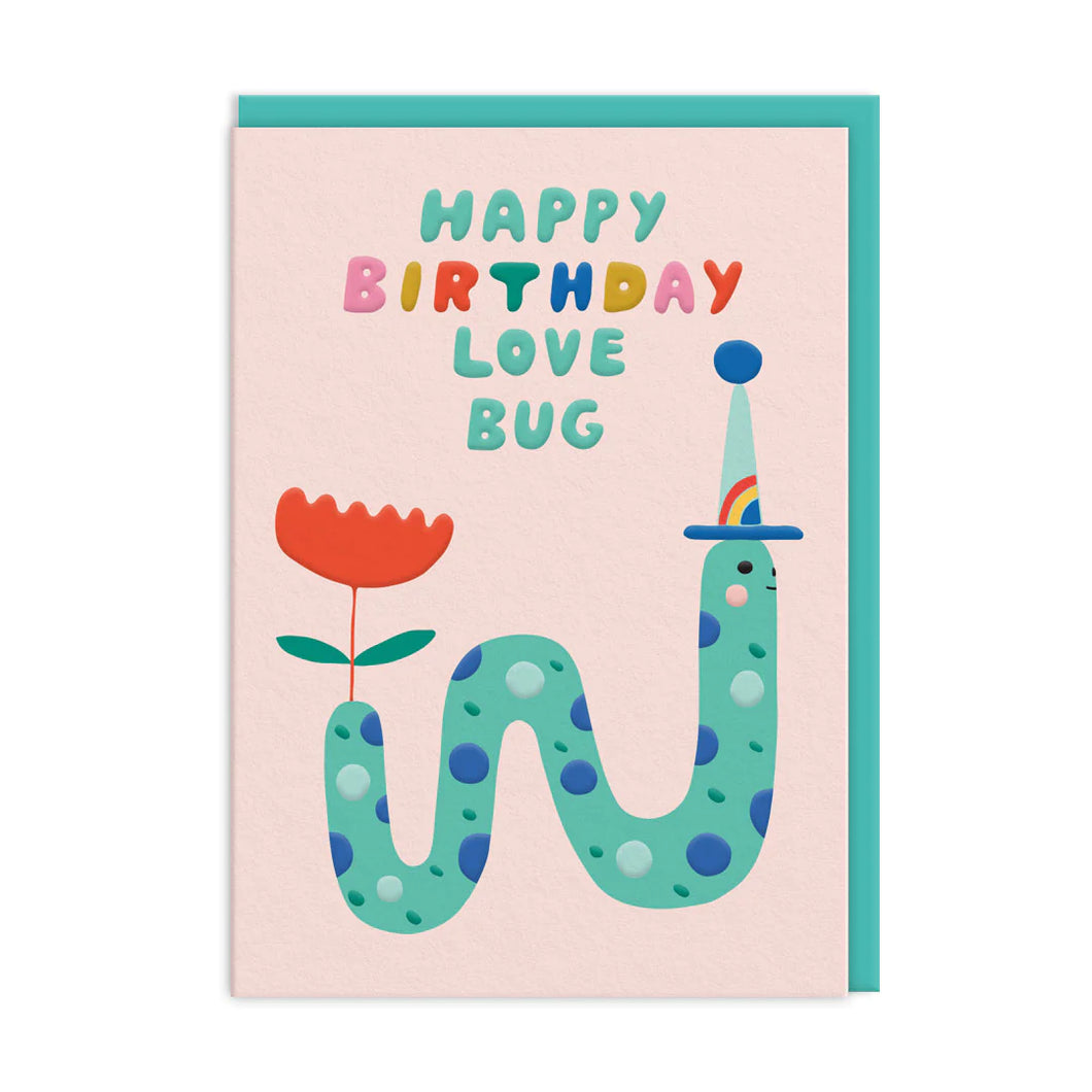 Birthday Love Bug Greeting Card
