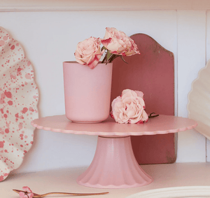 Medium Pink Bamboo Reusable Cake Stand