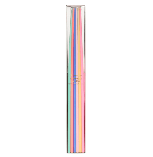Tall Rainbow Tapered Candles (Set of 12)