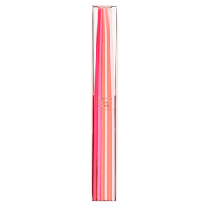 Tall Pinks Tapered Candles (Set of 12)