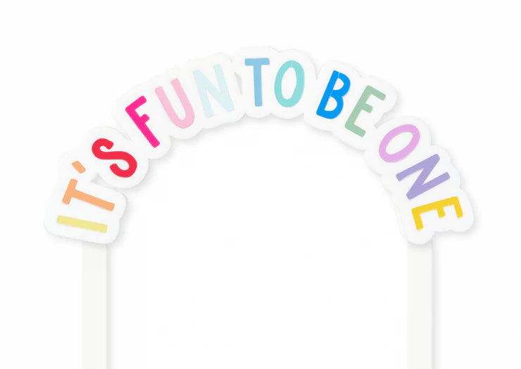 It's Fun To Be One Arch Cake Topper