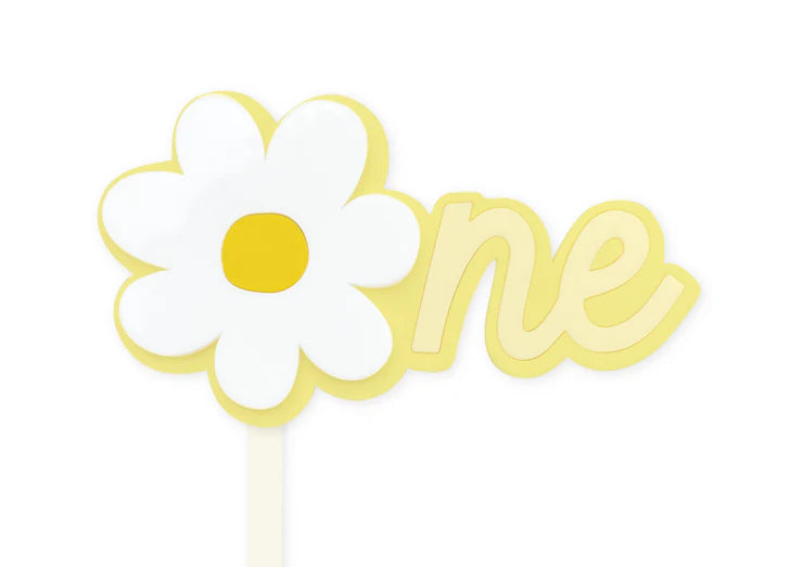 Lemon Daisy Number One Cake Topper)