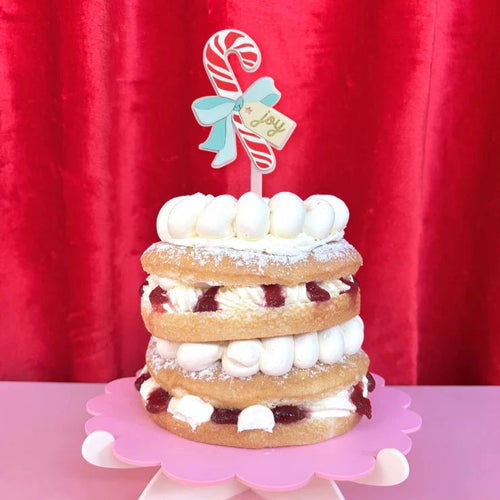 Luxe Candy Cane Cake Topper