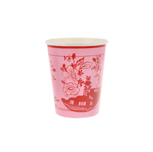 Load image into Gallery viewer, Meri Meri Pink Botanical Bridge Cups (Pack 8)