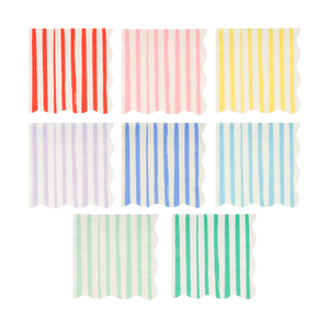 Mixed Stripe Small Napkins (Pack 16)