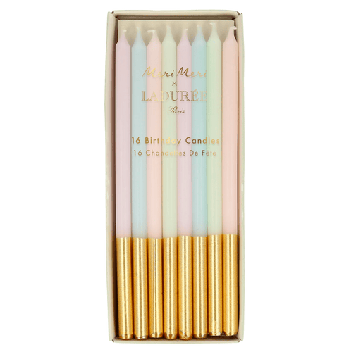 Laduree Paris Gold Dipped Candles (Set 16)