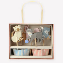 Load image into Gallery viewer, Cute Kittens Cupcake Kit (Set 24 toppers)