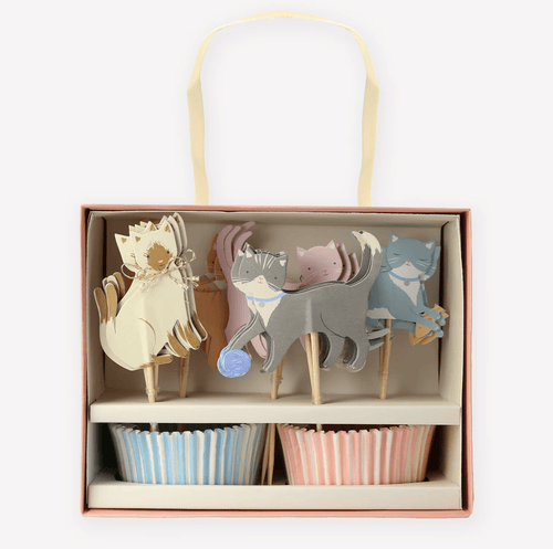Cute Kittens Cupcake Kit (Set 24 toppers)