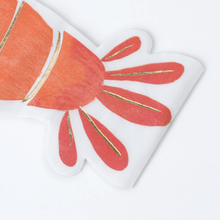 Load image into Gallery viewer, Lobster Napkins (Pack 16)
