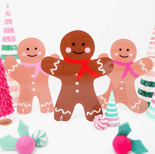 Gingerbread Standing Decorations (Set 3)