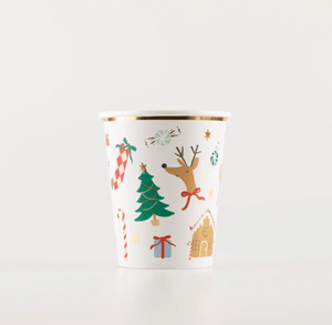 Jolly Christmas Cups (Pack 8)