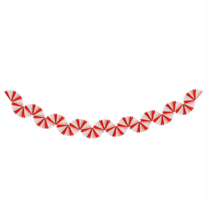 Candy Cane Stripe Honeycomb Garland