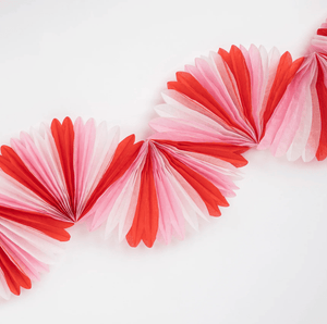 Candy Cane Stripe Honeycomb Garland