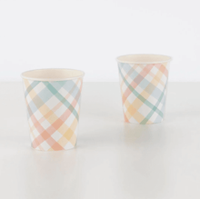 Load image into Gallery viewer, Plaid Cups (Set 8)