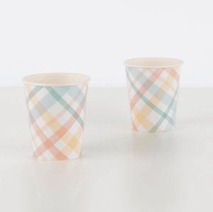 Plaid Cups (Set 8)