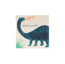 Load image into Gallery viewer, Dinosaur Kingdom Napkins Small  (Pack 16)