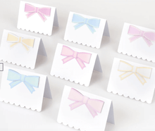 Load image into Gallery viewer, Pastel Bows Place Cards (Pack 8)
