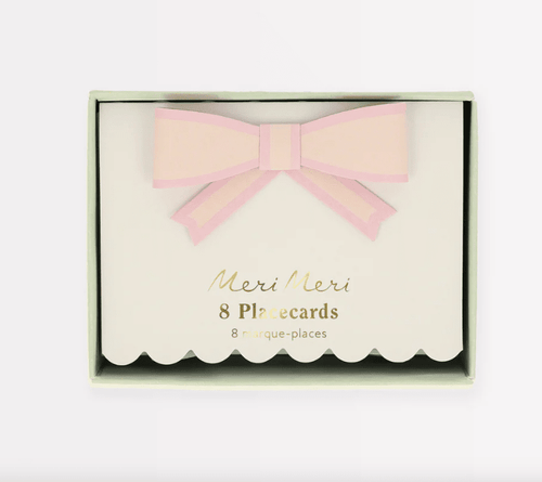 Pastel Bows Place Cards (Pack 8)