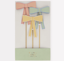 Load image into Gallery viewer, Pastel Bows Cake Toppers (Set 3)