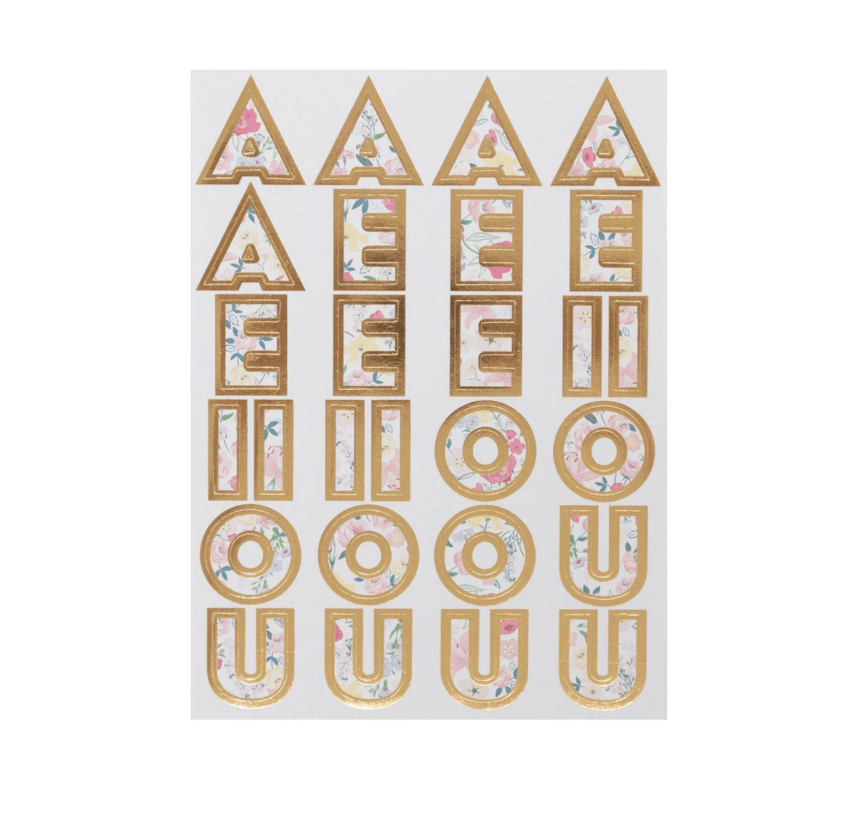 English Garden Alphabet Sticker Sheets (Pack 10 sheets) – Invite Me