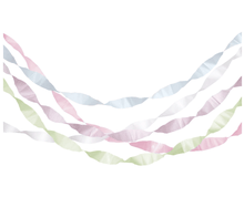 Load image into Gallery viewer, Pearlised Pastel Crepe Paper Streamers (Pack 5)