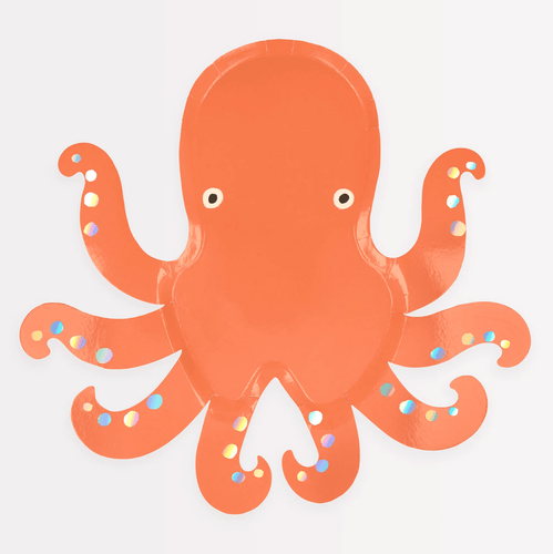 Octopus Plates (Pack 8)