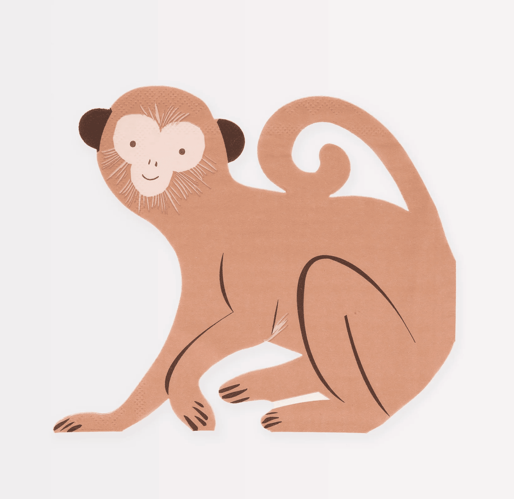 Monkey Napkins (Pack 16)