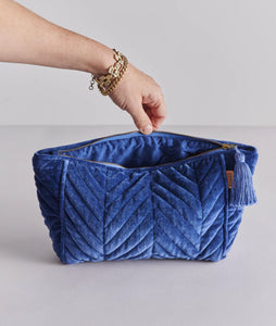 KIP & Co. Ocean Dreamer Velvet Toiletry Bag