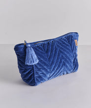 Load image into Gallery viewer, KIP &amp; Co. Ocean Dreamer Velvet Toiletry Bag